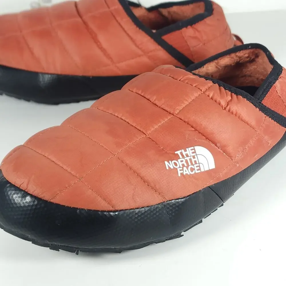 The North Face ThermoBall Traction V Men’s US8 Orangr Lined Mules Slippers Shoes